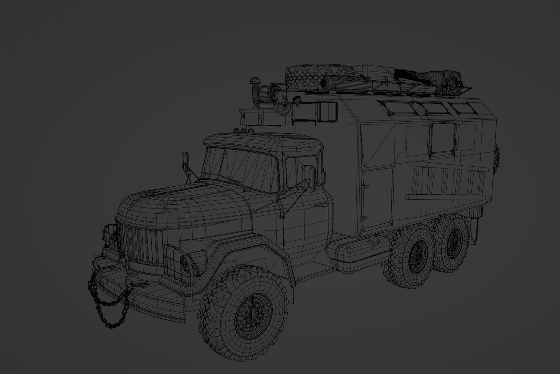 ZiL 131  3D model_13