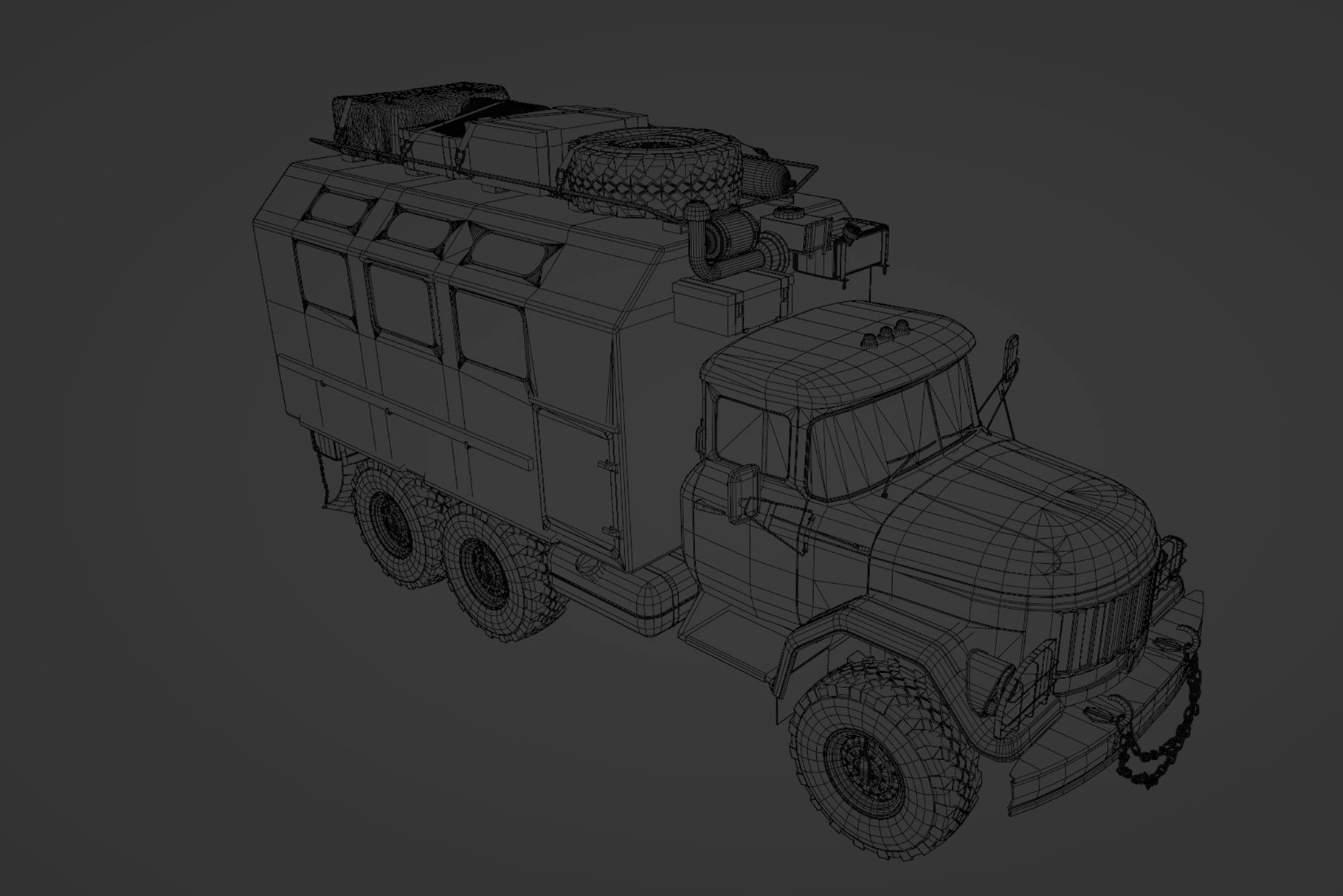 ZiL 131  3D model_14