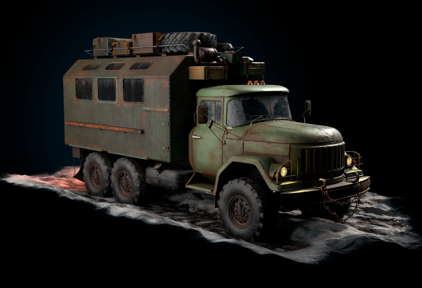 ZiL 131  3D model_8