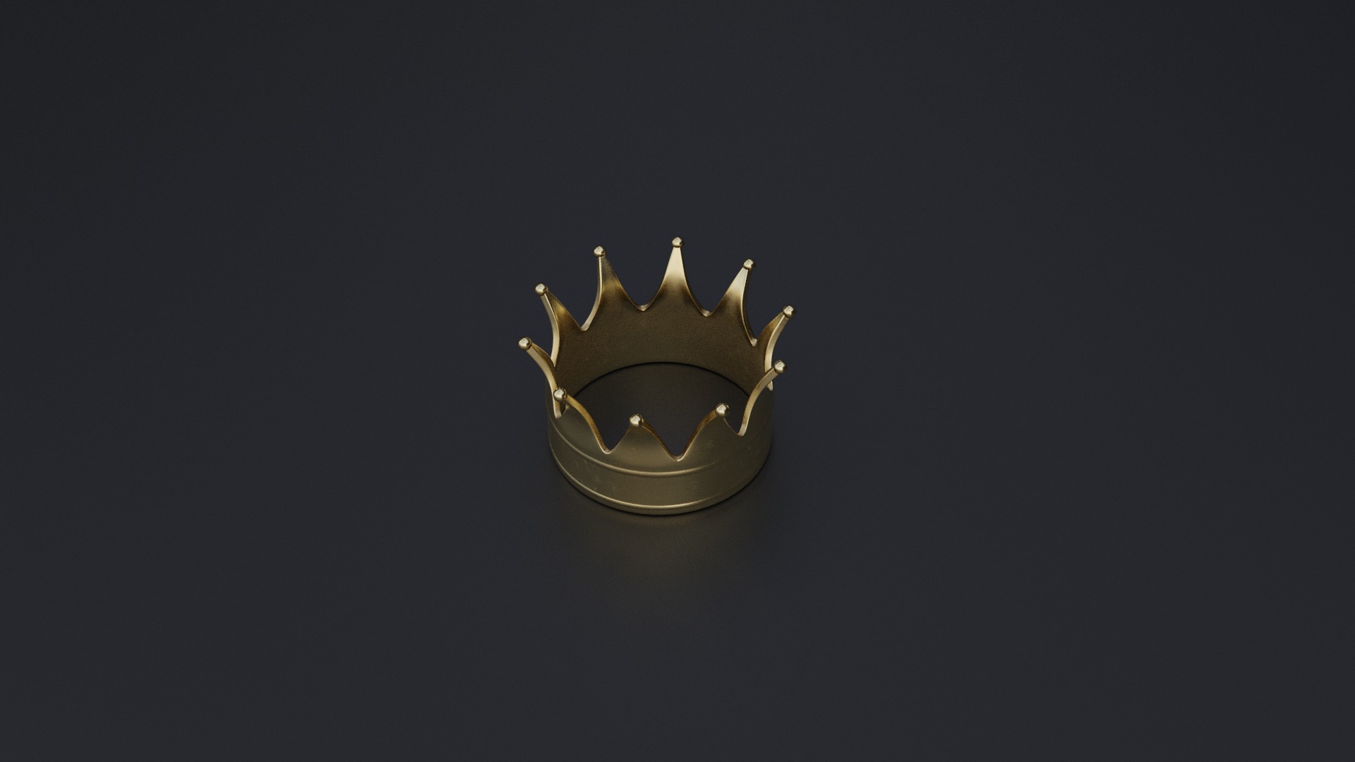 Crown Low-poly 3D model_4