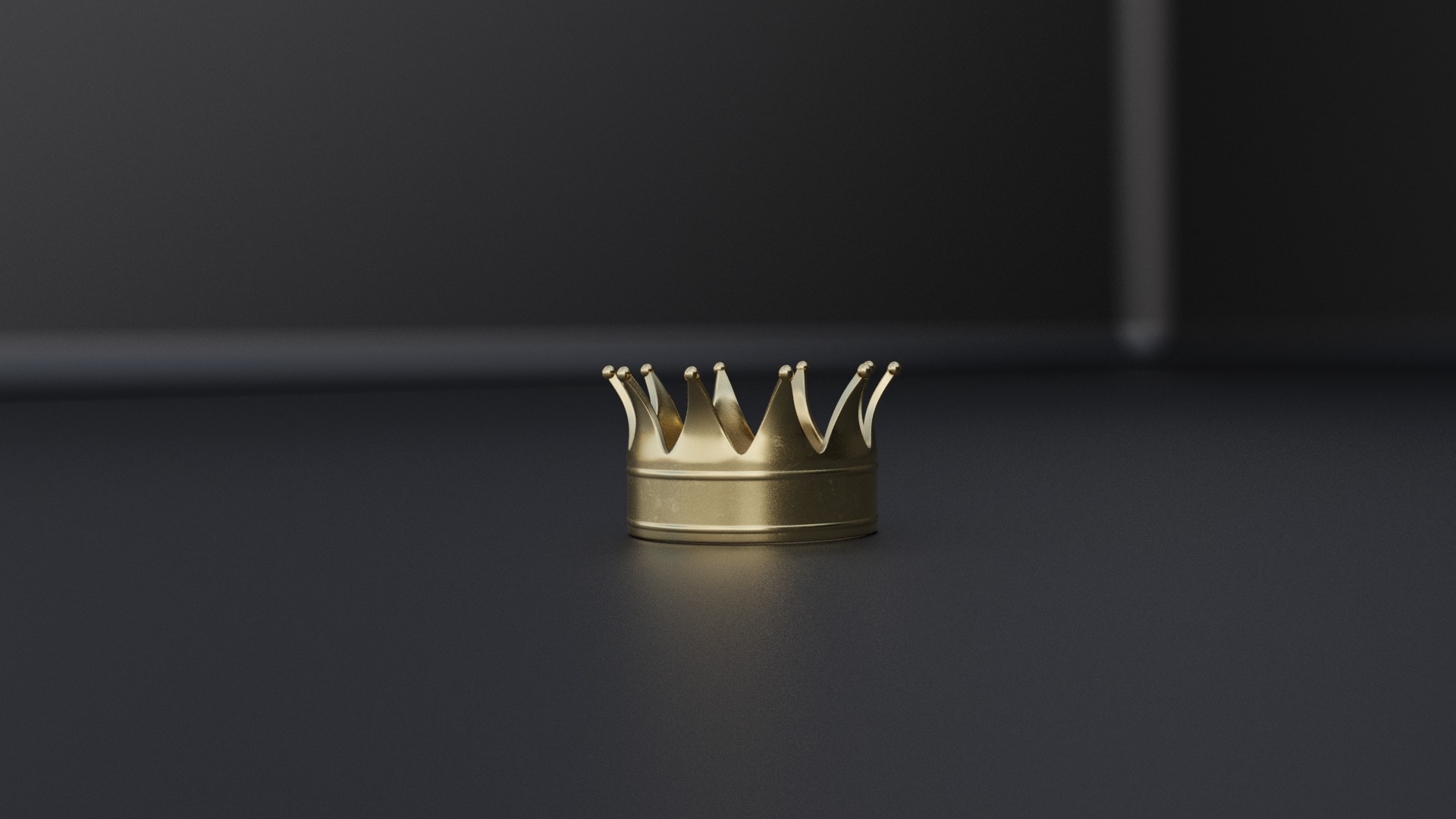 Crown Low-poly 3D model_3