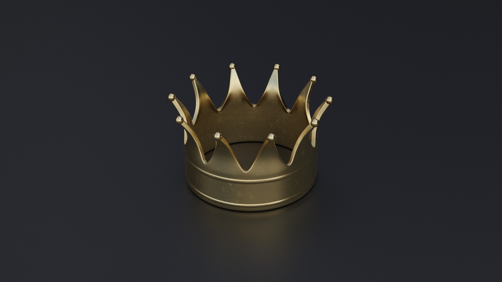 Crown Low-poly 3D model_1