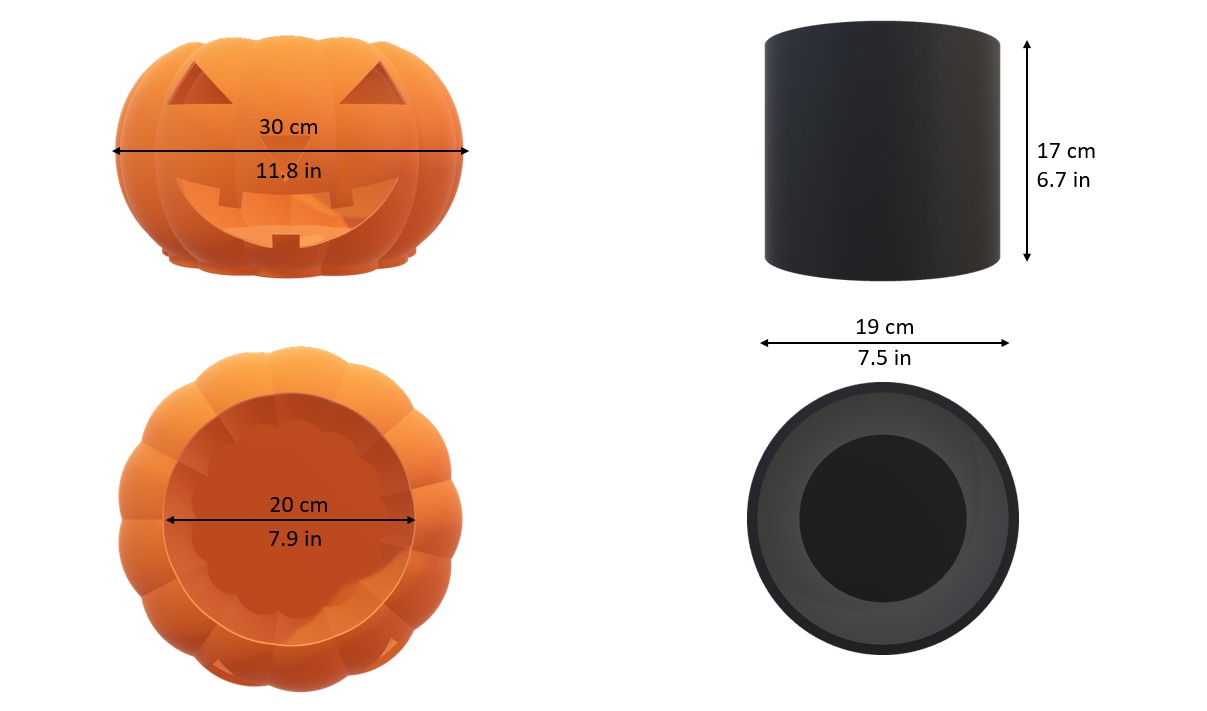 Halloween Pumpkin Planter 3D print model_4