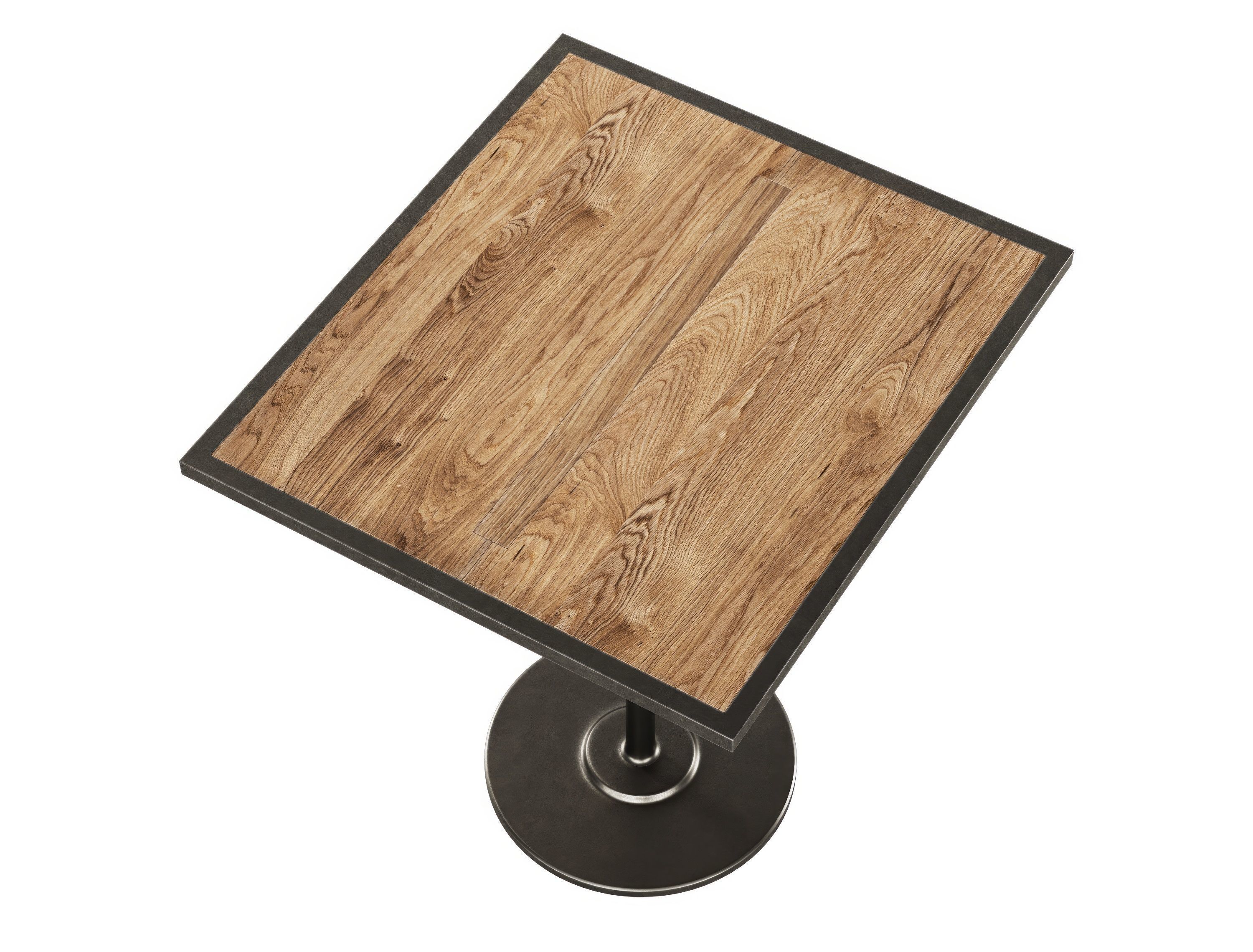 Flossy restaurant rectangle table  3D model_3