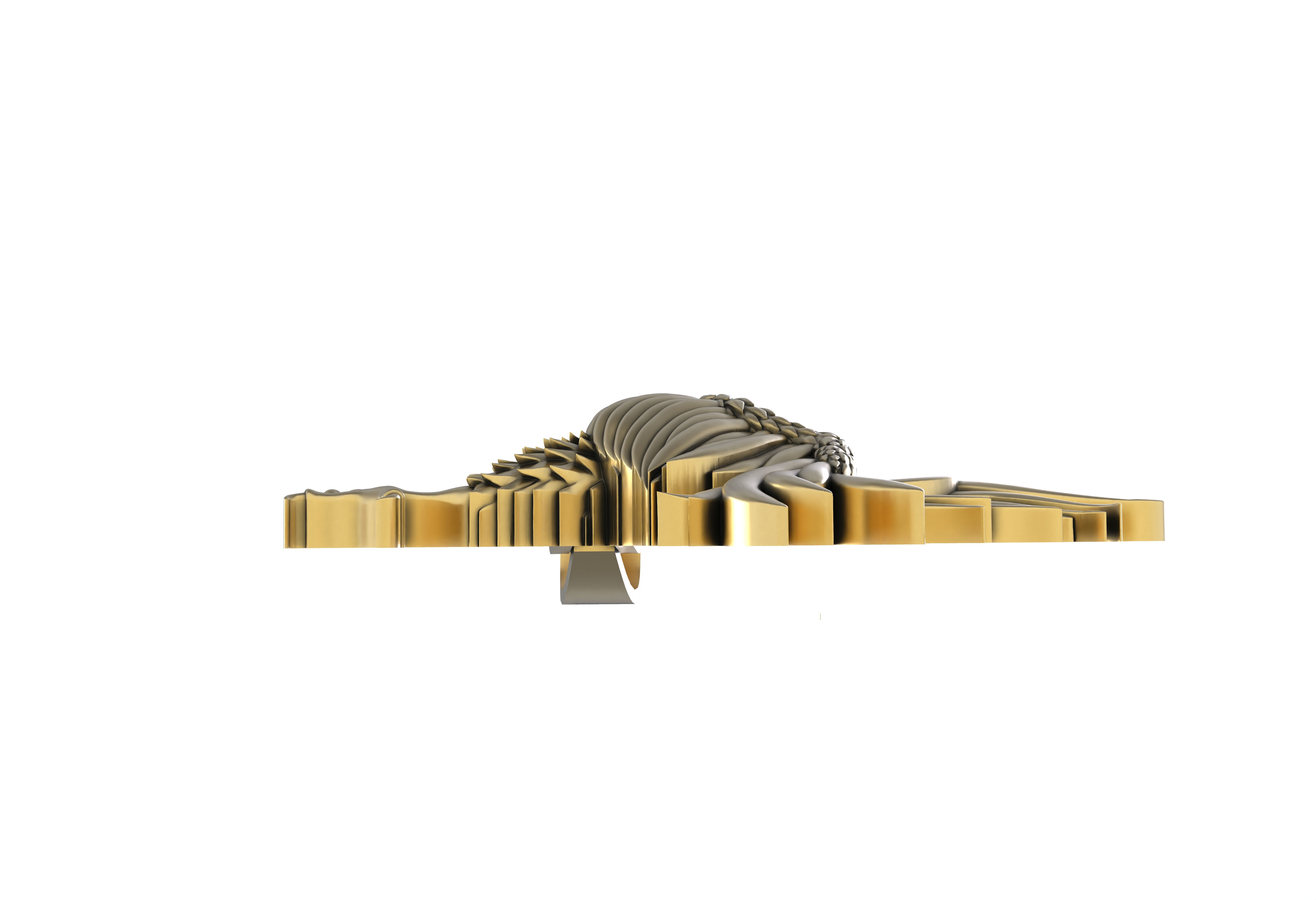 Rooster Pendant 3D print model_5