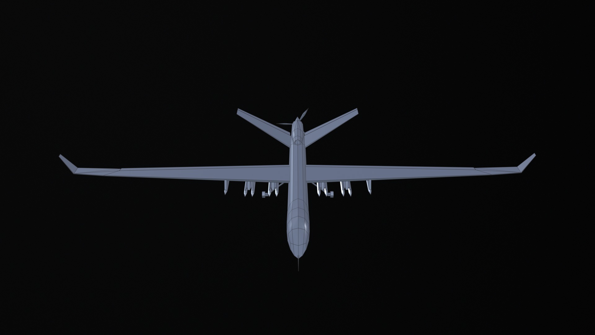 Asset - Army - UAV Wing Loong ll - 3D MODEL Low-poly Low-poly 3D model_52