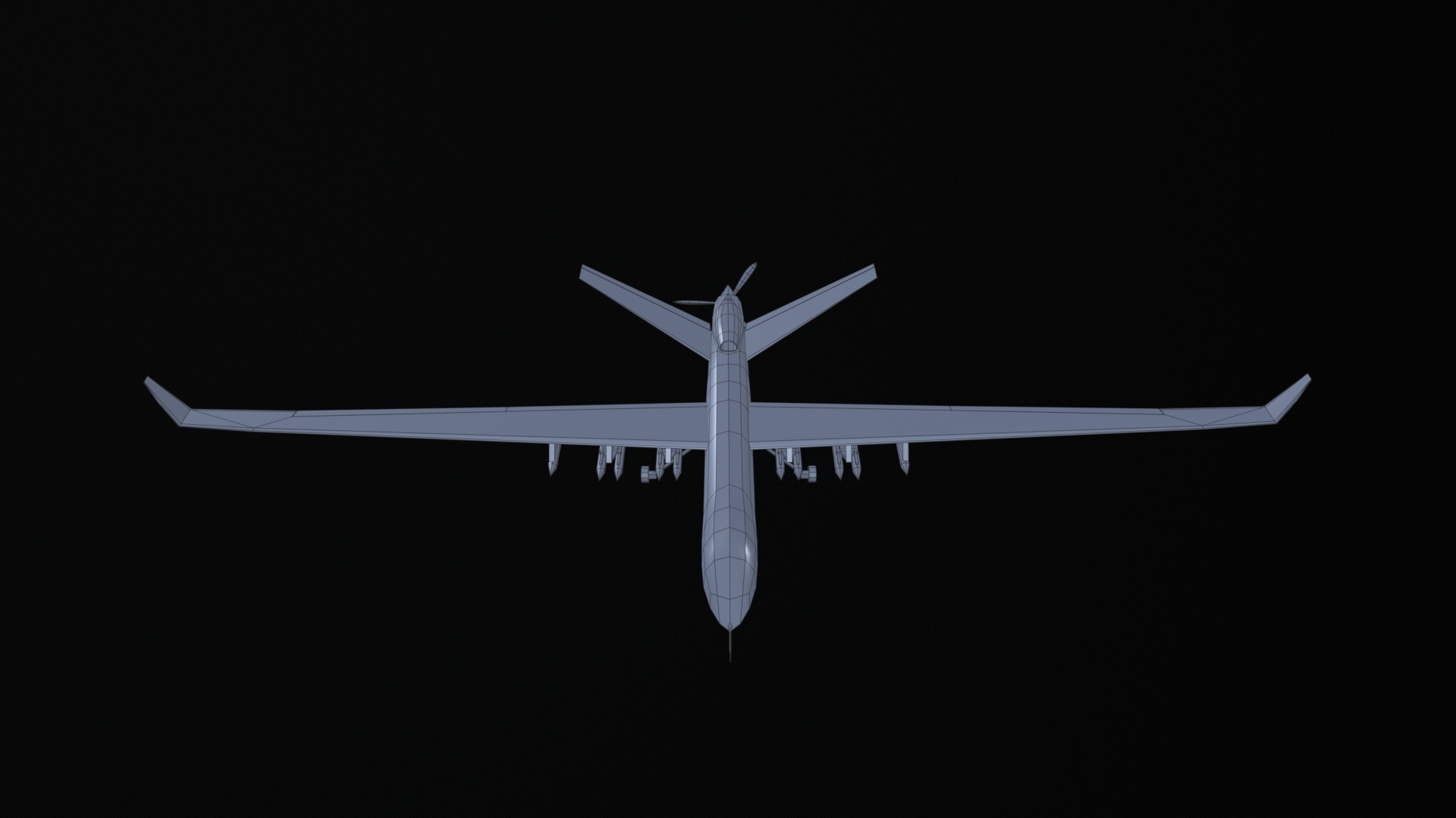 Asset - Army - UAV Wing Loong ll - 3D MODEL Low-poly Low-poly 3D model_42