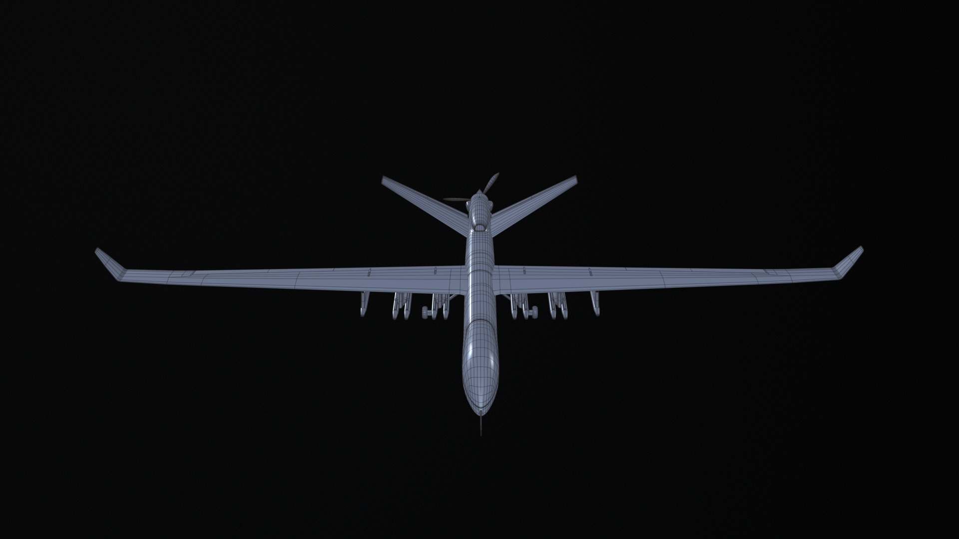 Asset - Army - UAV Wing Loong ll - 3D MODEL Low-poly Low-poly 3D model_12