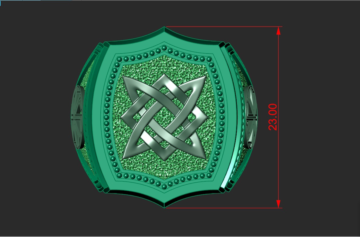 A MAN S RING WITH SLAVIC SYMBOLS Printable Model 3D print model_4