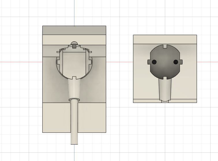 Zastitna uticnica 3D print model_2