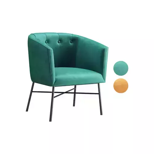 Aurelie Tub Chair in Emerald Green Velvet