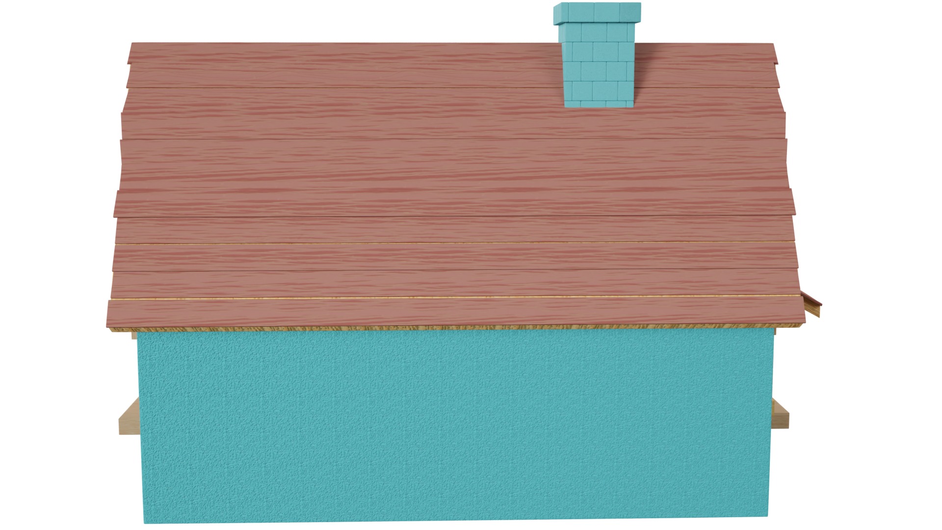 Cartoon House 3D model_5