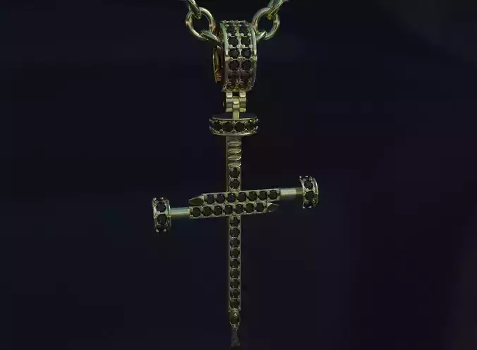 Beautiful Cartie cross with stones