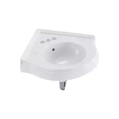 Bathroom Corner Sink White