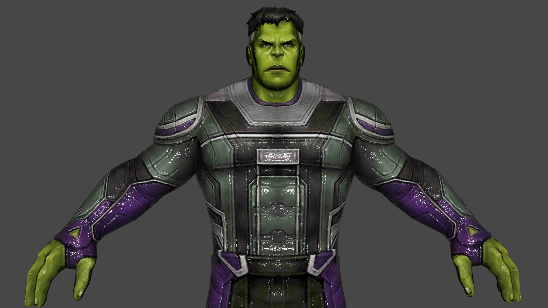 Incredible Hulk Low-poly 3D model_1