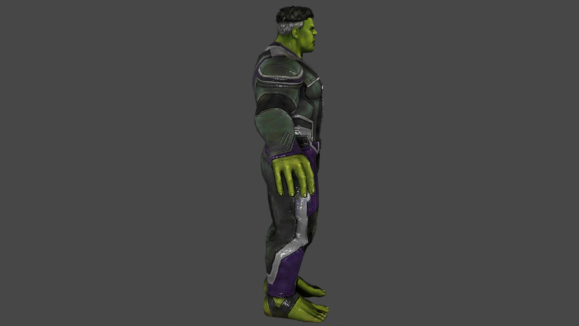 Incredible Hulk Low-poly 3D model_2