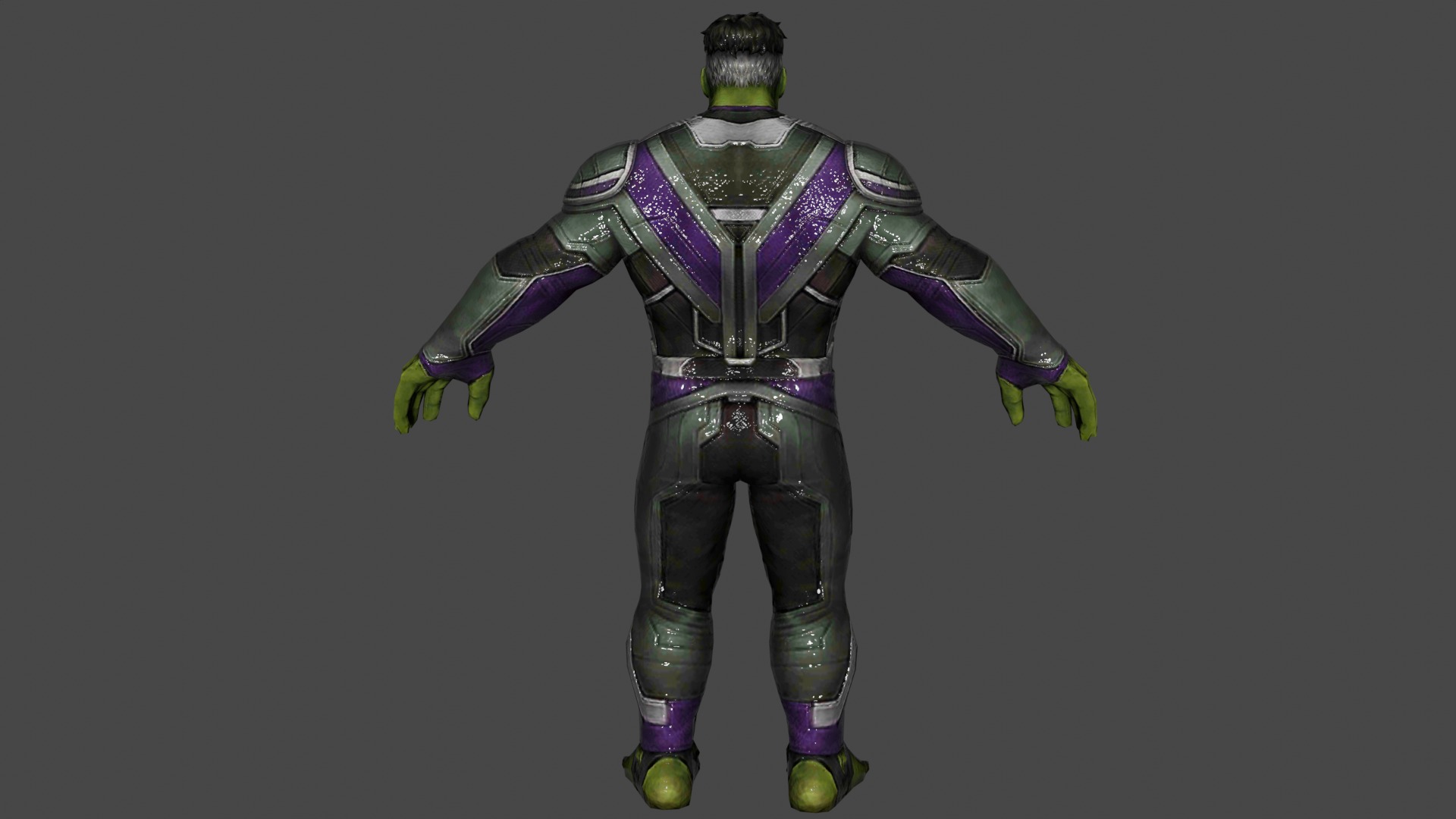 Incredible Hulk Low-poly 3D model_4