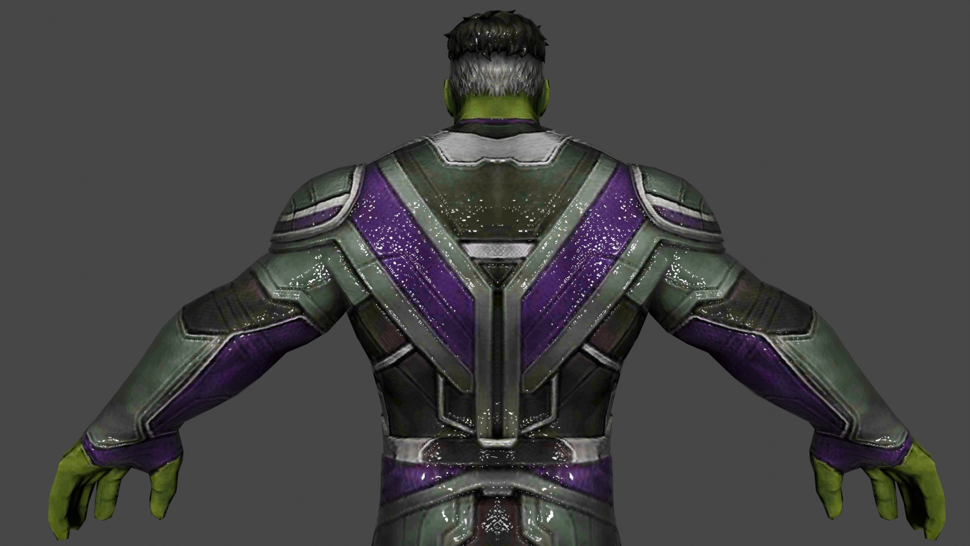 Incredible Hulk Low-poly 3D model_5