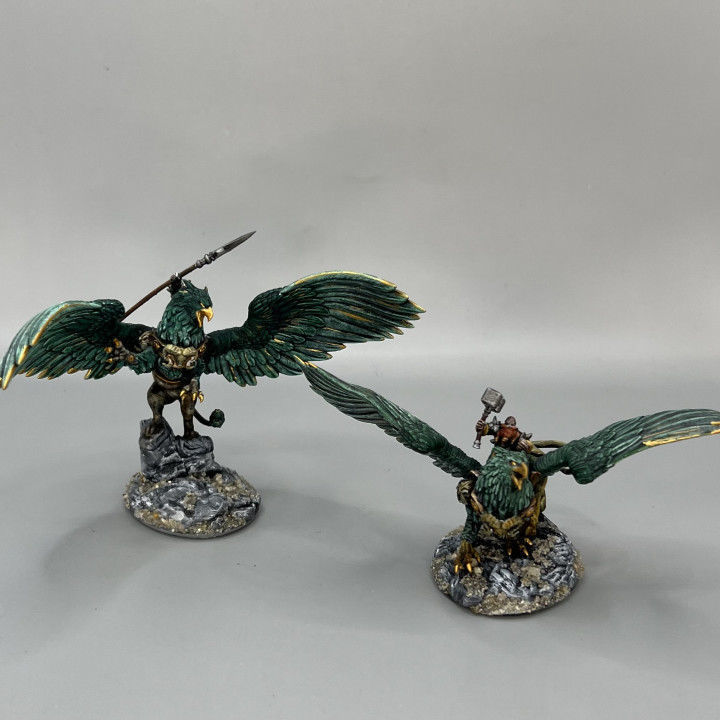 Dwarf Gryphon Rider 3D print model_7