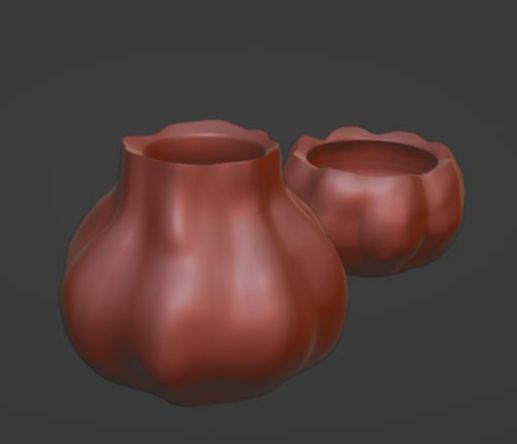 Ready stl file for a pumpkin jar 3D print model_1