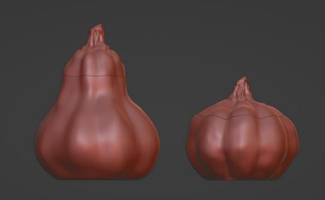 Ready stl file for a pumpkin jar 3D print model_6