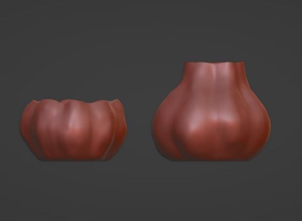 Ready stl file for a pumpkin jar 3D print model_3