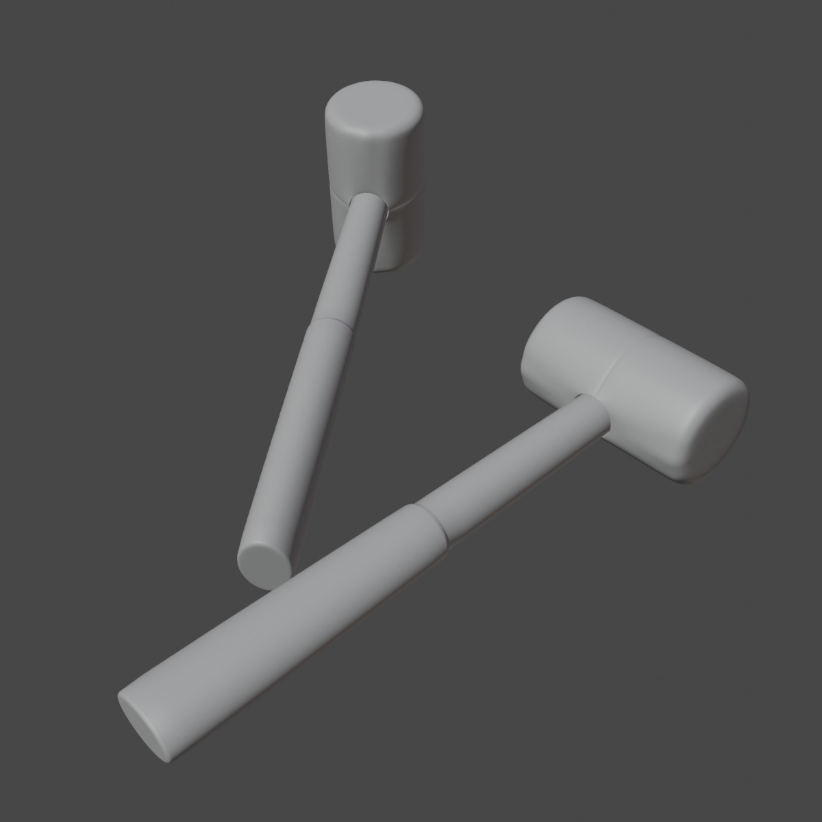 Rubber Mallet B 01 3D model_8