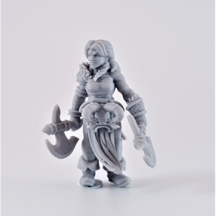 Berserker Dwarves - Set of 5 3D print model_3