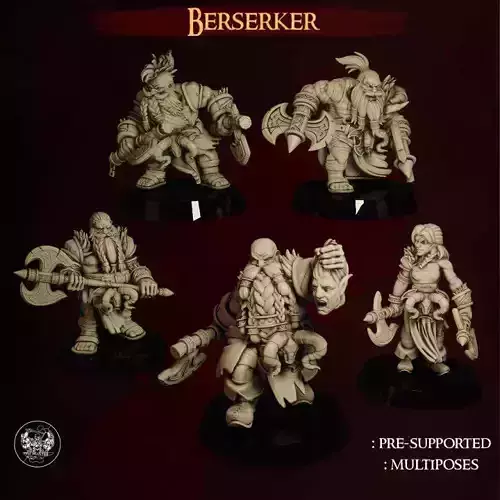 Berserker Dwarves - Set of 5