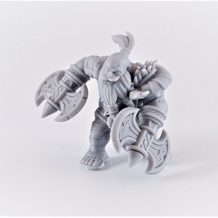 Berserker Dwarves - Set of 5 3D print model_1