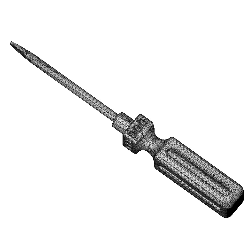 Flat Screwdriver Toy 3D print model_3