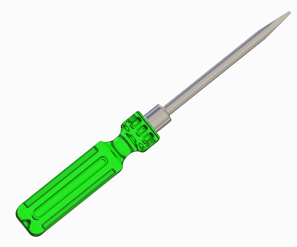 Flat Screwdriver Toy 3D print model_1