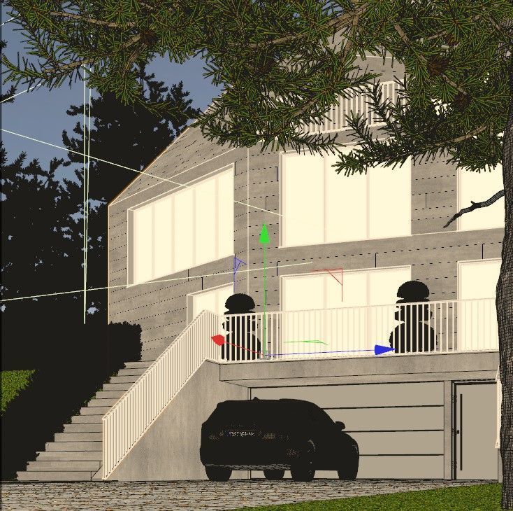 Modern villa - DAY VIEW 3D model_5