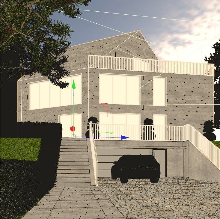 Modern villa - DAY VIEW 3D model_6