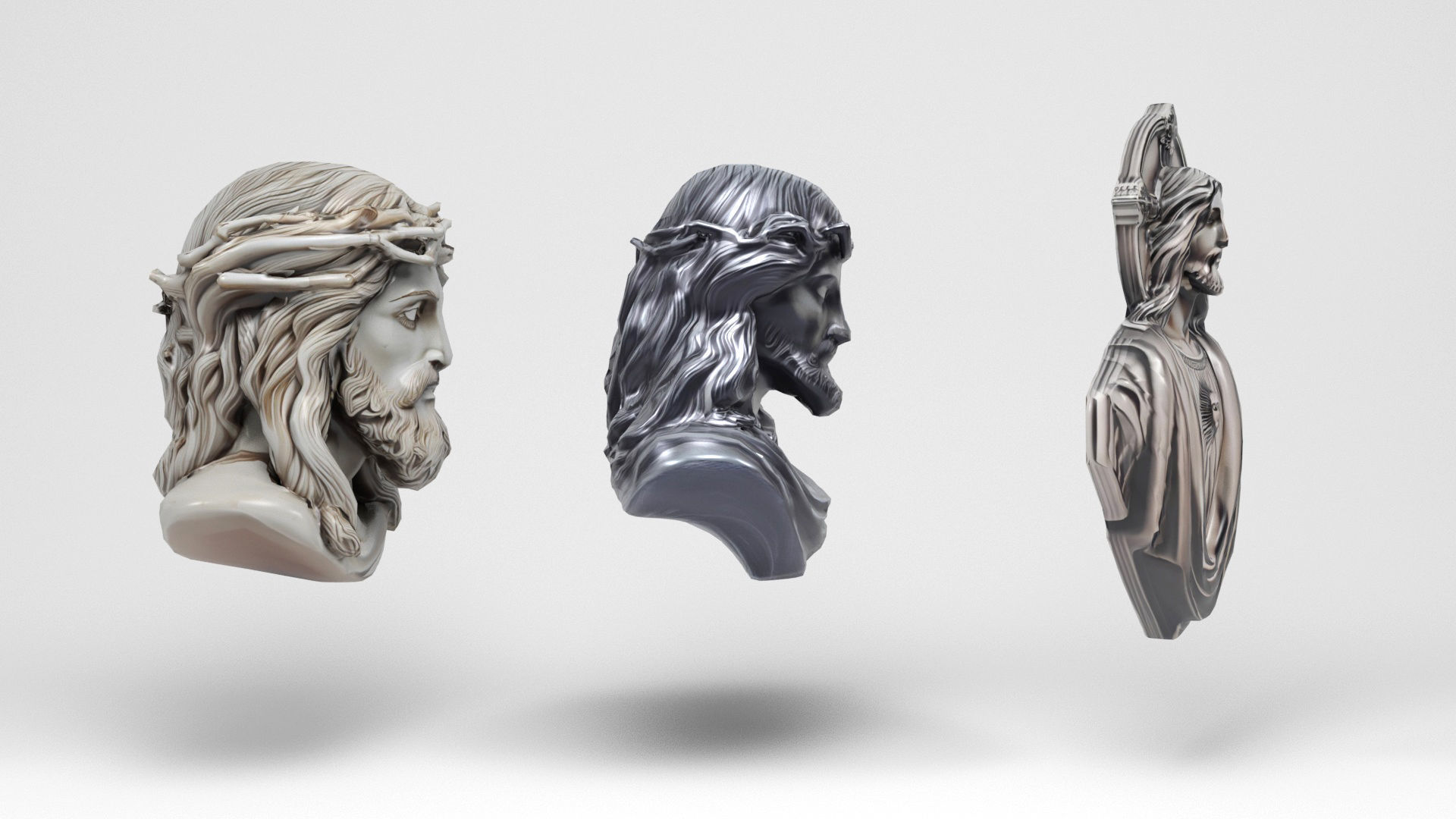 Christ models pack Low-poly 3D model_4