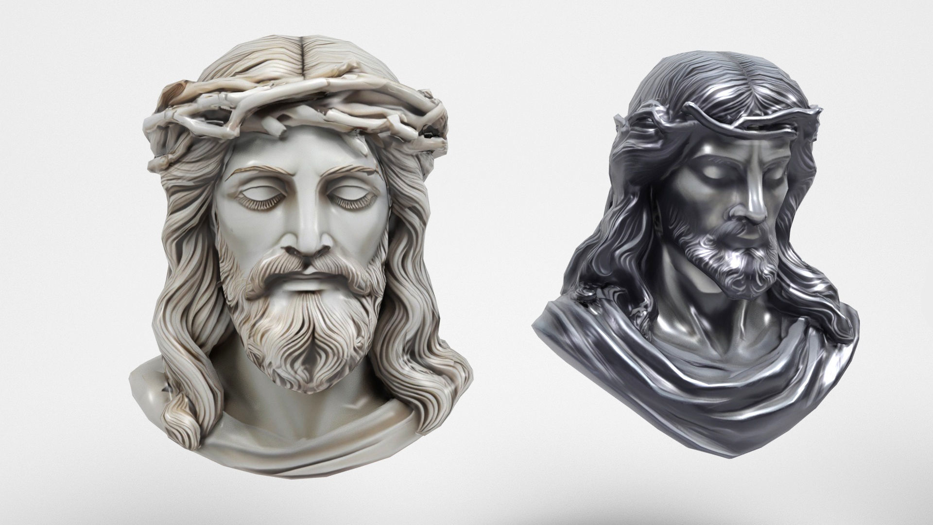 Christ models pack Low-poly 3D model_6
