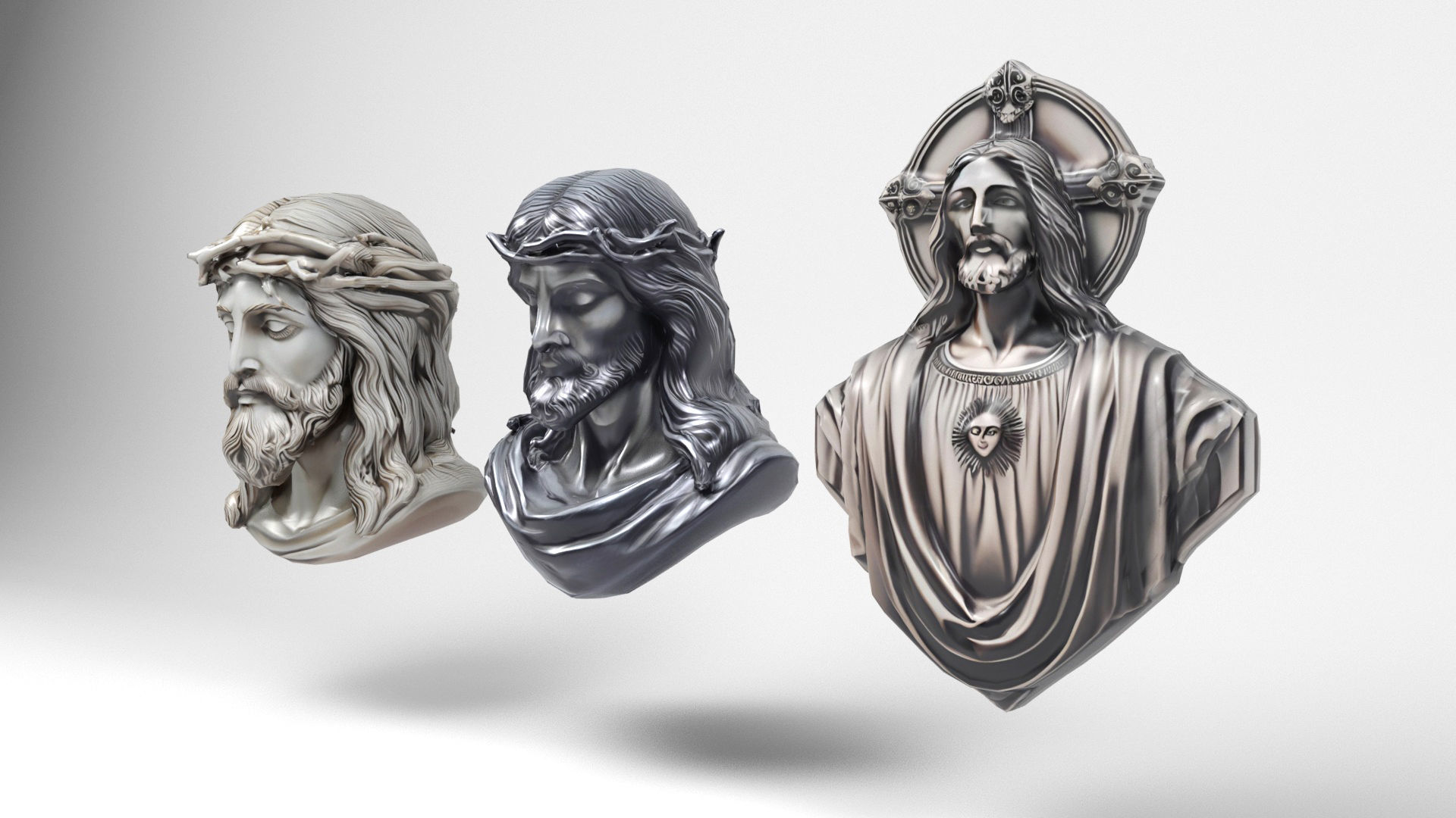 Christ models pack Low-poly 3D model_3