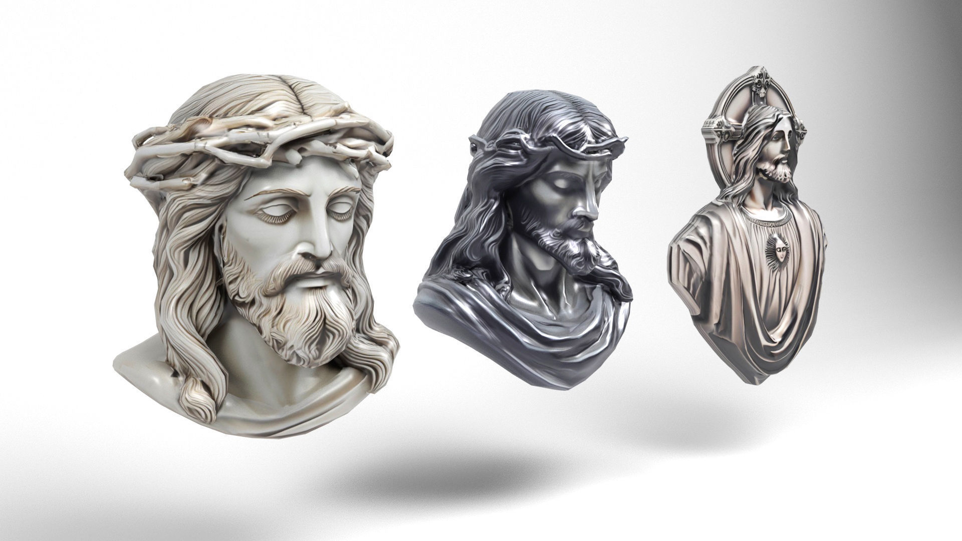 Christ models pack Low-poly 3D model_1