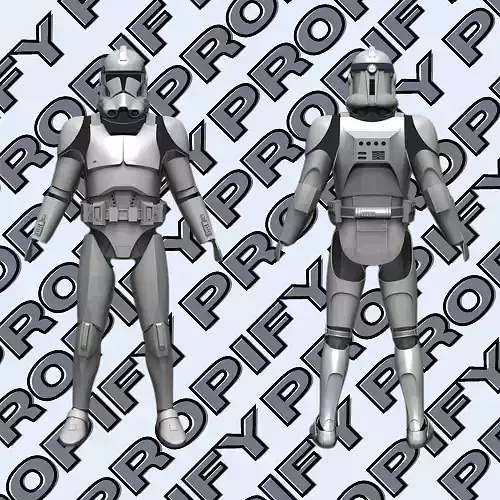 Phase 2 Clone Trooper Armor 3D Model