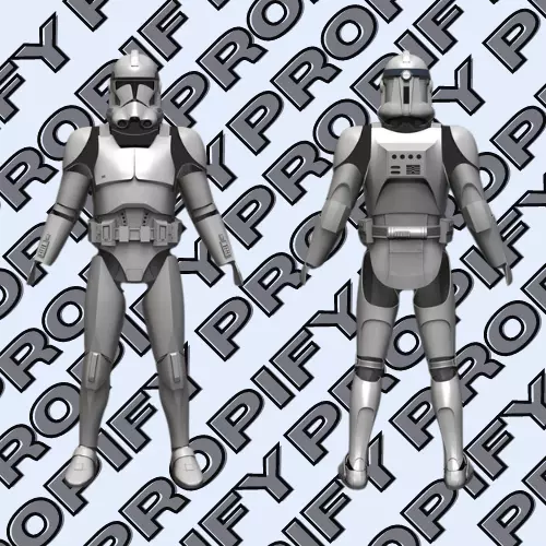 Phase 2 Clone Trooper Armor 3D Model 3D print model_0