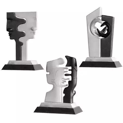 Abstract sculptures Set 03