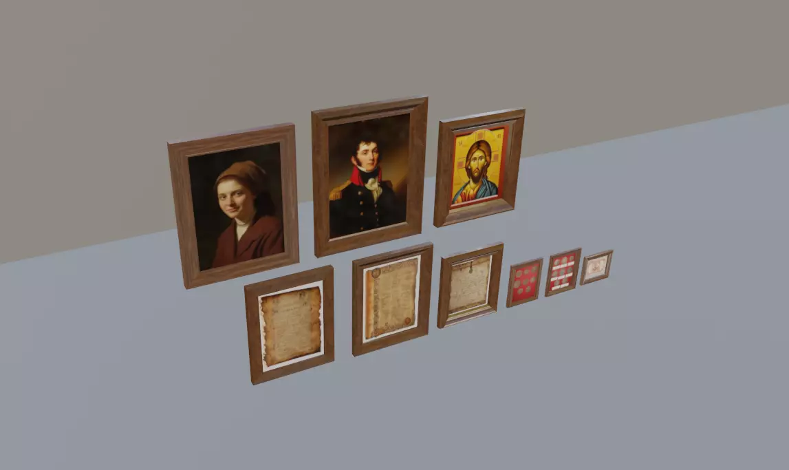 Ancient Objects Pack Low-poly 3D model