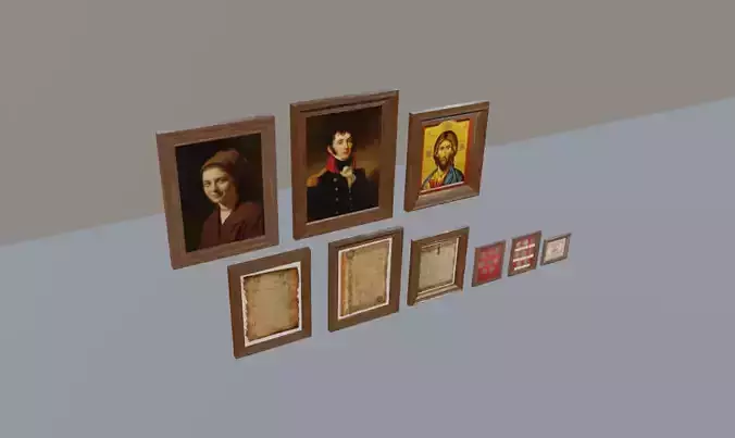 Ancient Objects Pack Low-poly 3D model