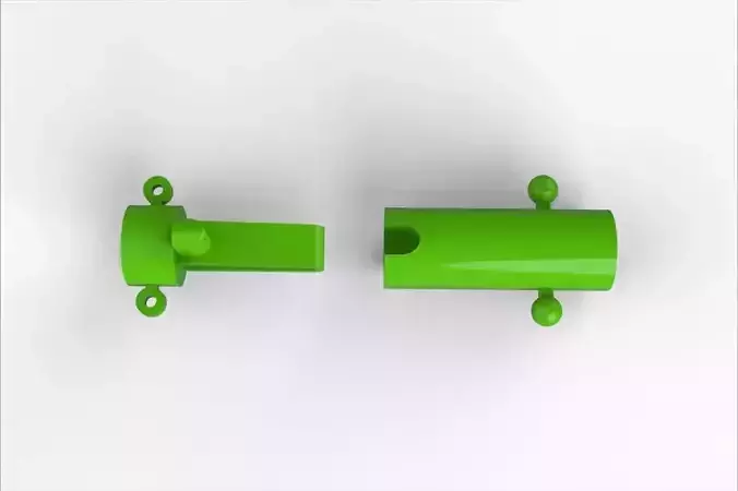 ROUND LOCK BOX CLASP 4MM FOR NECKLACE CHAIN 