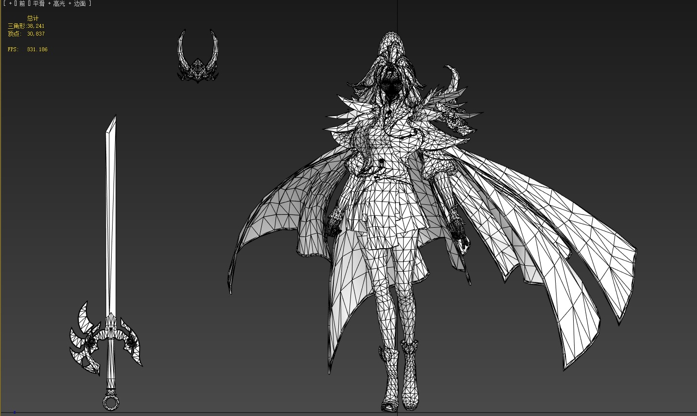 female assassin 3D model_7