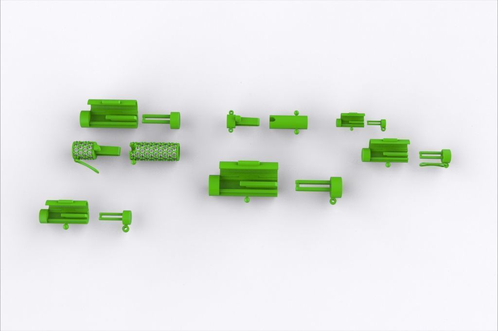 MULTI SIZE ROUND  LOCK BOX  CLASP COLLECTION 3D print model_7