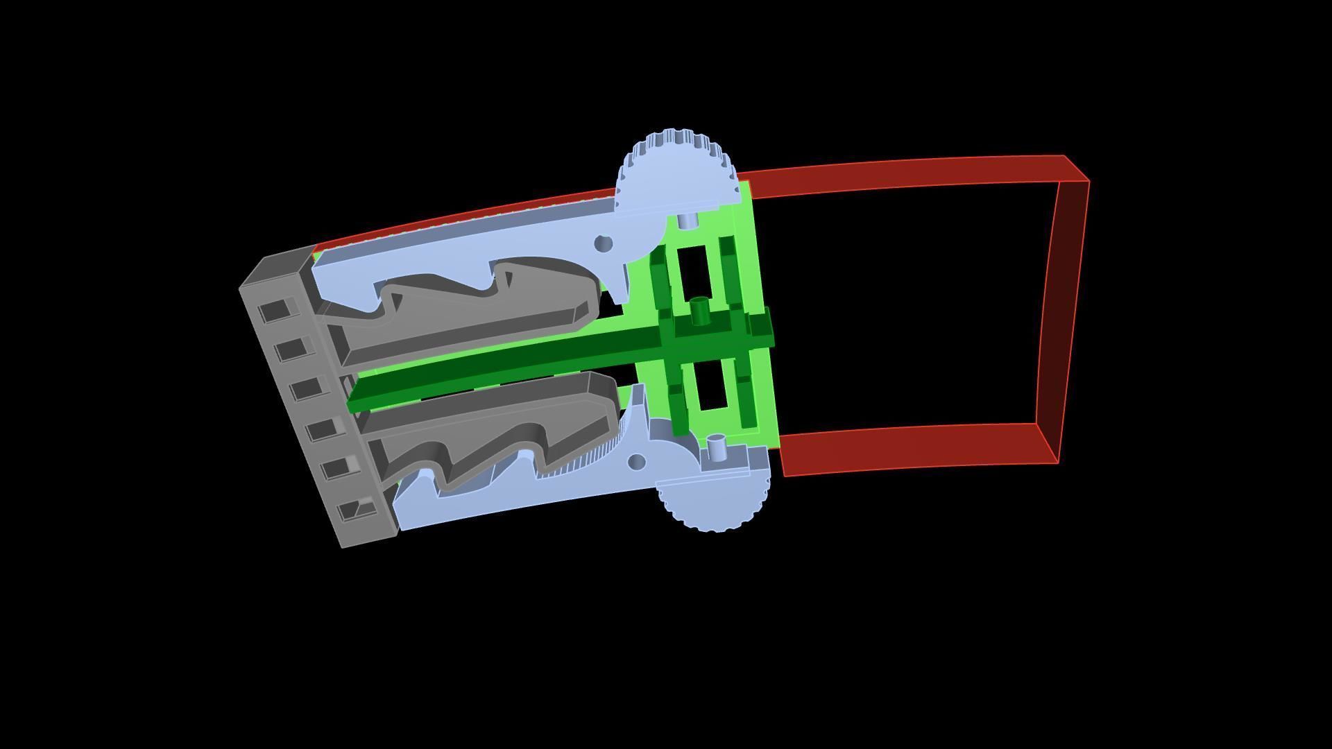 MONACO LOCK CHAIN  14MM WITH DIAMONDS  3D print model_5