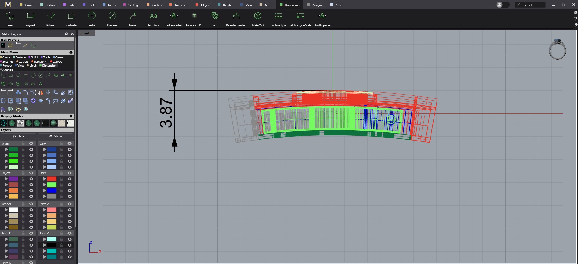 7mm monaco box claps lock for cuban chain 3D print model 3D 3D print model_11