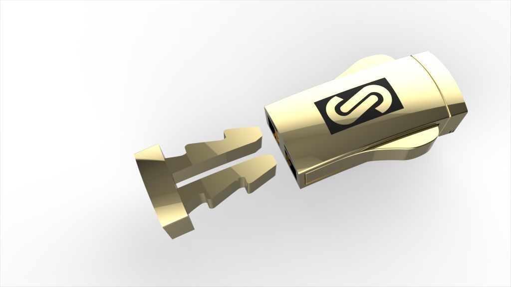 7mm monaco box claps lock for cuban chain 3D print model 3D 3D print model_16