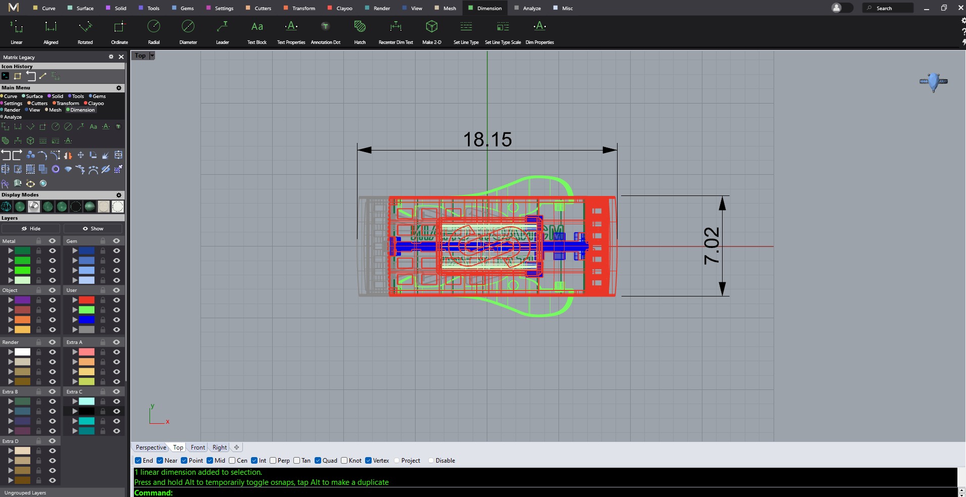 7mm monaco box claps lock for cuban chain 3D print model 3D 3D print model_14